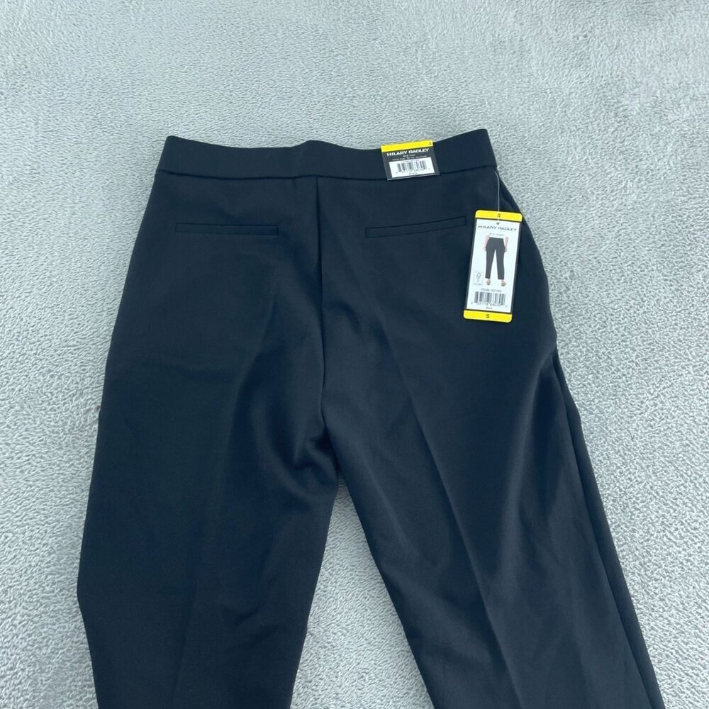 Hilary Radley Black Slim Leg Pants S Mid Rise 26" Inseam NWT 5187 - Picture 2 of 9